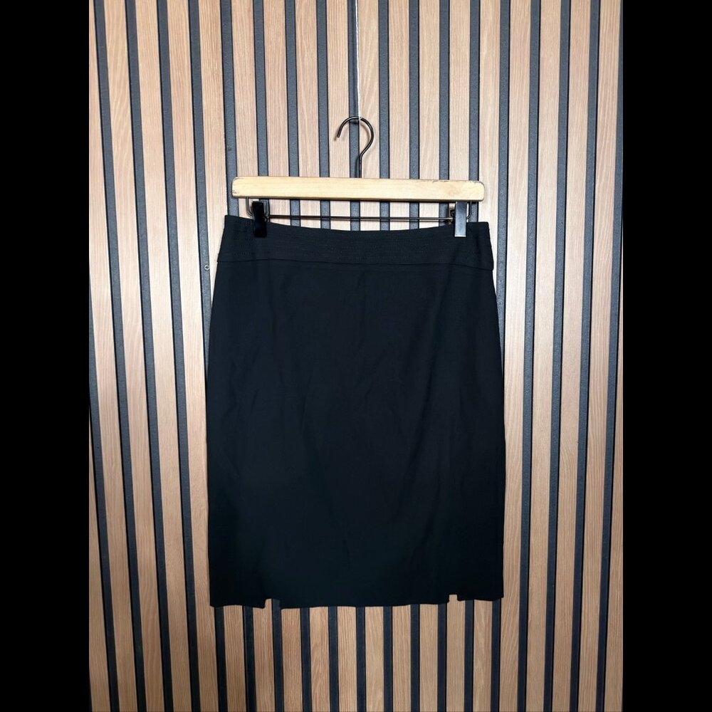 New Teenflo Suit Skirt Small Womens Black Stretch Viscose Back Zip